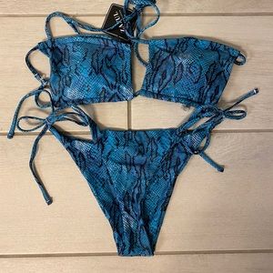 Snake Print Bikini Set